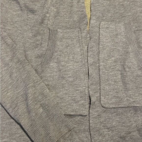 Lululemon Gray and Yellow Open Front Reversible Hooded Cardigan Size 4 - Picture 8 of 12